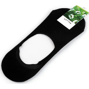 Dámské ponožky Dámské / dívčí bavlněné ponožky do tenisek, velké, 2 černá