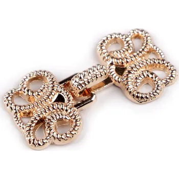 Ozdobné filigránové zapínání, malé, 2 růžové zlato