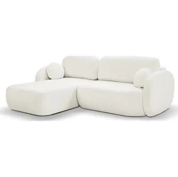 Sedací souprava Rozkládací sedačka s úložným prostorem COBOURG 1 - smetanová, levý roh