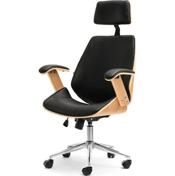 Kancelářská židle EVALISA - dub / černá