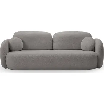 Pohovka Rozkládací dvousedák s úložným prostorem COBOURG - ocelový šedý