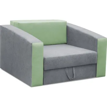 Křeslo Rozkládací křeslo BREGO - šedé / zelené