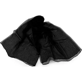 Šála Letní šátek / šála / pléd jednobarevný 95x180 cm, střední, 4 černá