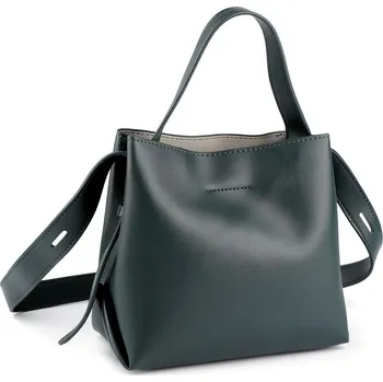 Kabelka Kabelka 22x20 cm, střední, 1 zelená tmavá