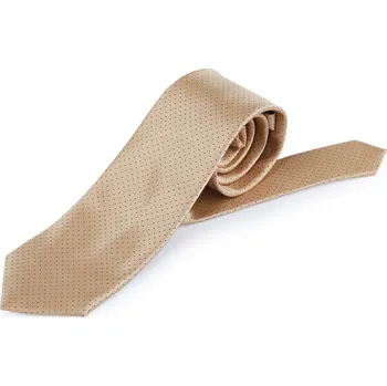 Kravata Saténová kravata, střední, 6 krémová