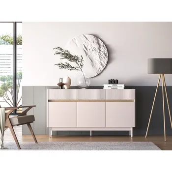 Komoda Kombinovaná komoda THEA - kašmír / dub