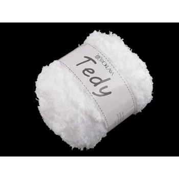 Příze Pletací příze Tedy 100 g, střední, 10 (01) bílá