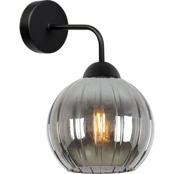 Nástěnné svítidlo Nástěnné svítidlo Costa, 1x grafitové skleněné stínítko, b