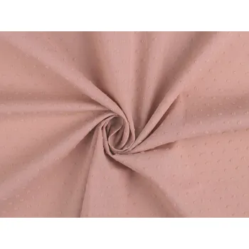 Bavlněná látka / plátno s nopky, střední, 3 pudrová tmavá