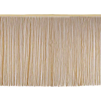 Třásně s lurexem šíře 50 cm, střední, 3 zlatá sv.