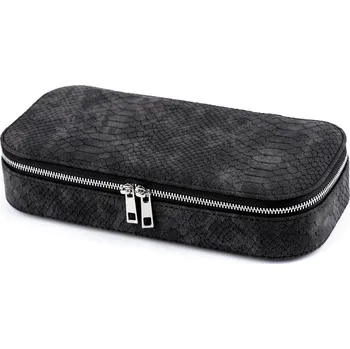 Náramek Šperkovnice na zip 11x24x5 cm, střední, 2 černá