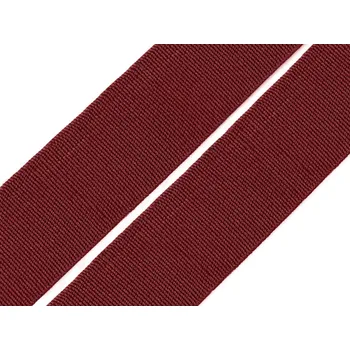 Pruženka tkaná šíře 20 mm, střední, 7504 bordó sv.