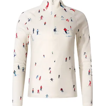 Cyklistické kalhoty Dámské triko - Perfect Moment 1/4 Zip Base Layer Top Dede Ski Print