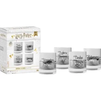 Sklenice SD Toys Sada sklenic Harry Potter - Kouzla (4 ks) 200ml