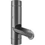 Zachytávač vody klapka dešťová 100 mm lakovaný pozink – antracit
