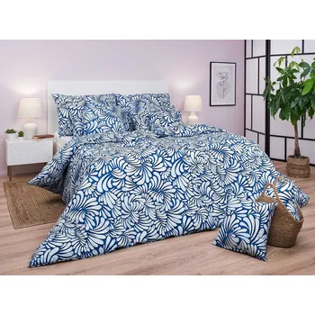 Povlečení DADKA VRACOV Povlečení bavlna Iluze 2 světle modrá 140x220, 70x90 cm