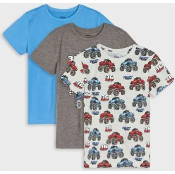 Sinsay - Sada 3&nbsp;triček - šedá - 065FT-09M - 065FT-09M-128