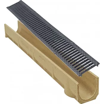 Žlab Self Line s litinovým můstkovým roštem 100/110 B125 – 1000 mm