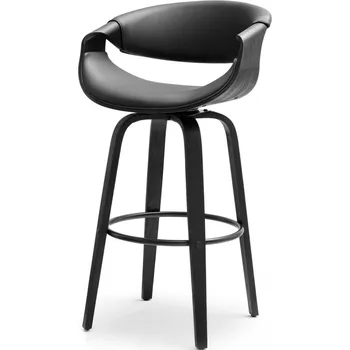 Barová židle Designová barová židle SAROLTA - černá