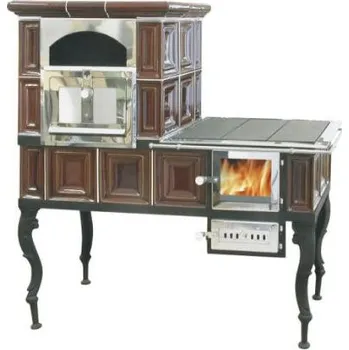 Sporák na tuhá paliva ABX Kachlový sporák velký hnědá