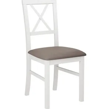 Jídelní židle Jídelní židle FRATONIA 5 - bílá / hnědá 1