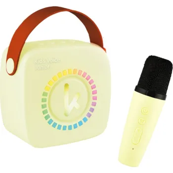 Digitální kamera Bluetooth mini karaoke set s mikrofonem a reproduktorem Yellow