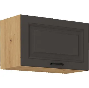Kuchyňská linka Digestořová skříňka SOPHIA - šířka 60 cm, tmavě šedá / dub artisan