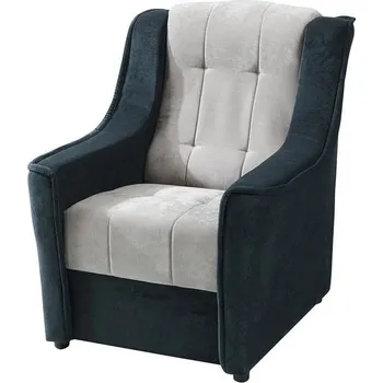 Křeslo Pohodlné křeslo k relaxaci NICK - světle šedé