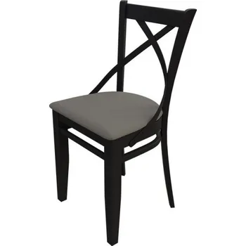 Jídelní židle Židle do jídelny MOVILE 41 - wenge / šedá ekokůže