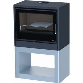 Krbová kamna Boreal E1000LS stříbrný podstavec