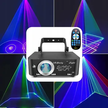 Osvětlovací technika Diskotékový laser, jevištní projektor, Laser System Show RGB 3D