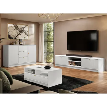 Obývací stěna Nábytek do obývacího pokoje TABORO 1 - bílý