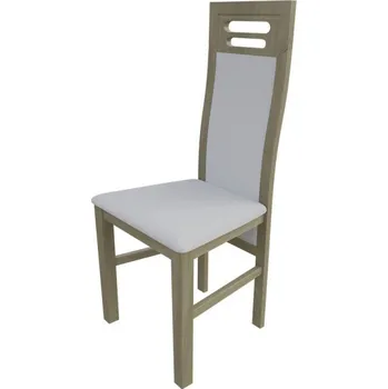 Jídelní židle Židle do jídelny MOVILE 40 - dub sonoma / bílá ekokůže