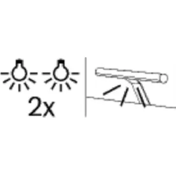 Stojací lampa LED lampa na poličku 2 bodová