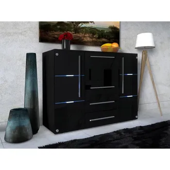 Komoda Moderní komoda BEM - černá