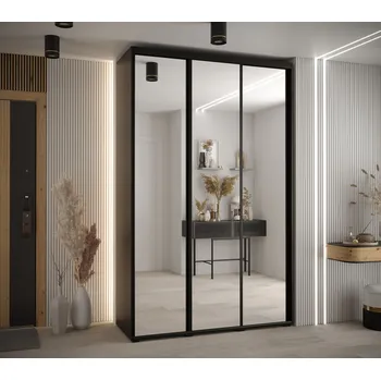 Šatní skříň Šatní skříň ASIRI 2 - 150/45 cm, černá / černá