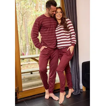 Pánské pyžamo Pyžamo Cornette 117/320 Loose 16 M-2XL pánské kaštanové XXL