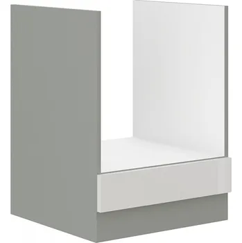 Kuchyňská linka Sporáková skříňka ULLERIKE - šířka 60 cm, bílá / šedá