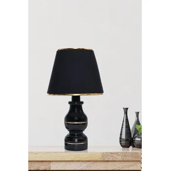 Lampička Noční Lampa 41 cm – Elegantní stolní lampička, stojací v černém stylu ABJ 104