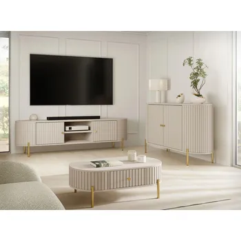 Obývací stěna Sestava do obývacího pokoje TAZEVEL 2 - písková béžová