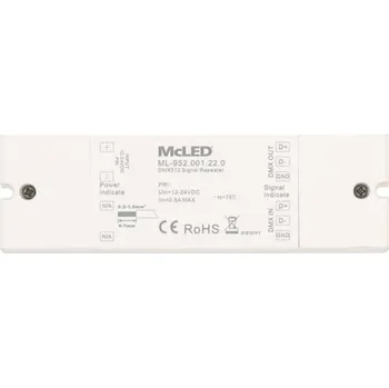 Relé DMX zesilovač signálu 12-24V McLED ML-952.001.22.0