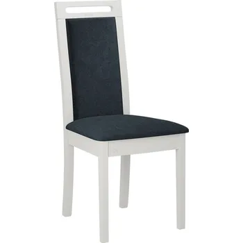 Jídelní židle Čalouněná židle do kuchyně ENELI 6 - bílá / námořnická modrá