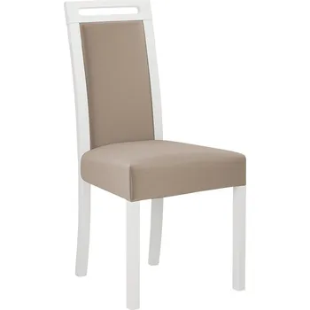 Jídelní židle Čalouněná židle do jídelny ENELI 5 - bílá / béžová