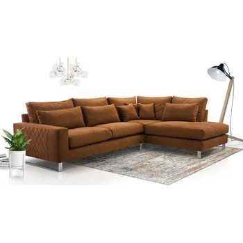 Sedací souprava VENETI APARTADA hnědá pravý roh