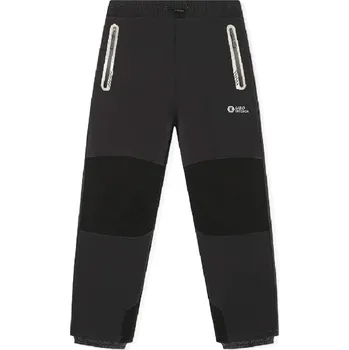 Chlapecké kalhoty ZATEPLENÉ SOFTSHELL KALHOTY S FLEECEM NOVINKA Barva: Tmavě šedá, Velikost: 176