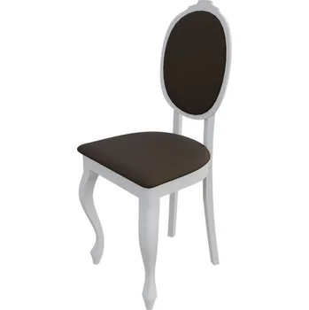 Jídelní židle Židle do kuchyně MOVILE 48 - bílá / tmavá hnědá 1