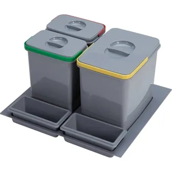 Odpadkový koš Vestavný odpadkový koš UNI - 60 cm, šedý