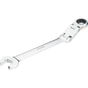 Klíč Vigor V6752-18, Ráčnový očko-plochý klíč s dvojitým kloubem | velikost 18 mm