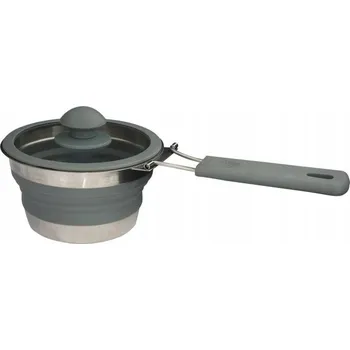 Hrnec Eurotrail skládací rendlík 1 litr silikon / ocel