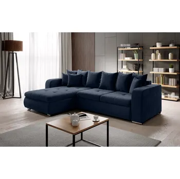 Sedací souprava Rohová sedací souprava DAFNI MINI - tmavě modrá, levý roh